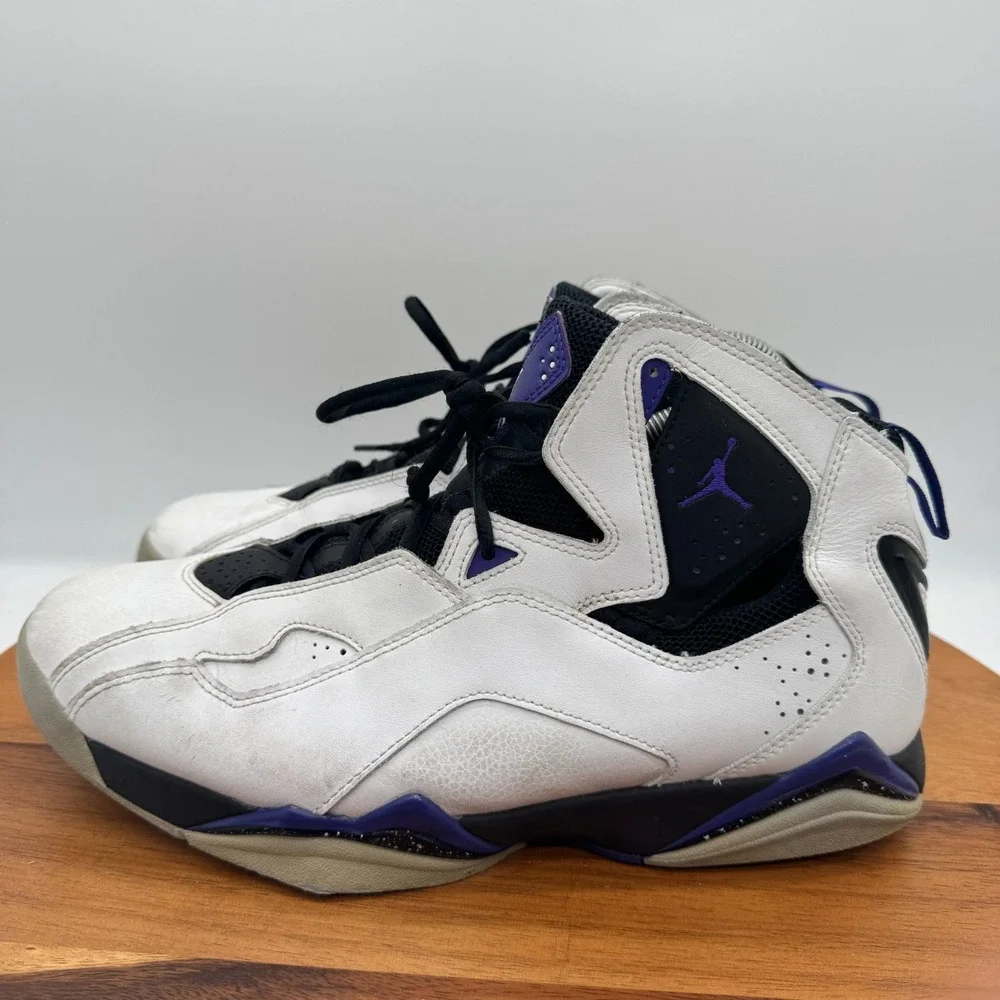 Nike Air Jordan True Flight Shoes Mens 11.5 White Black Basketball Sneakers